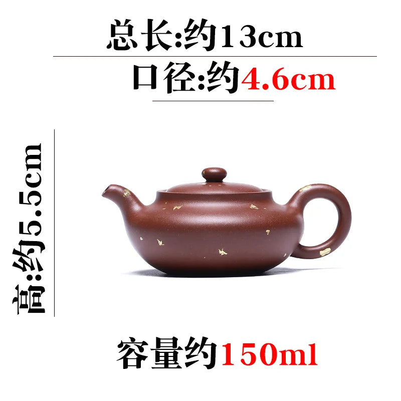 Canghu Tianxia Yixing Pure Handmade Purple Clay Pot Tea Set Making Original Mine Bottom Slot Clear Flat Belled