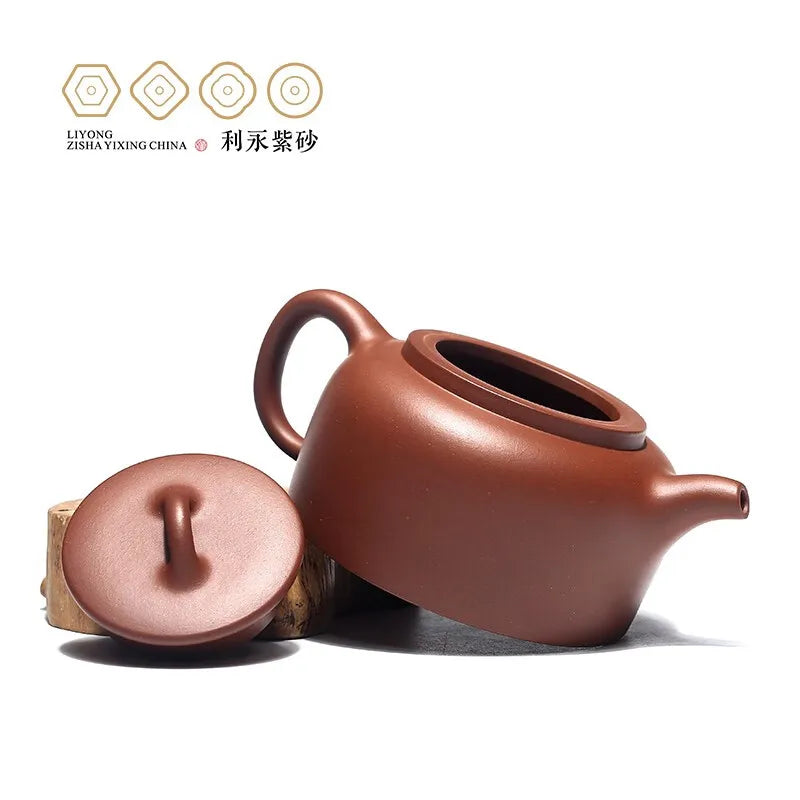 Centennial Liyong Purple Clay Pot Yixing Pure Handmade Famous Teapot Household Kung Fu Tea Set Raw Ore Antique Well Curb 270cc A