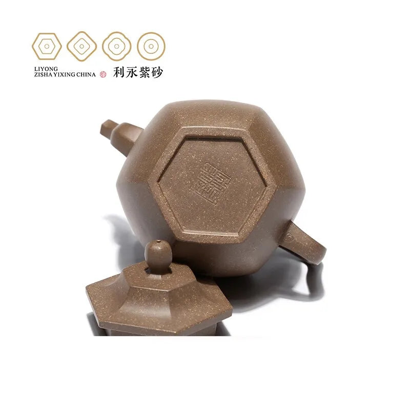 Centennial Liyong Purple Clay Pot Yixing Pure Handmade Famous Teapot Household Kung Fu Tea Set Raw Ore Green Segment Mud Han Pal