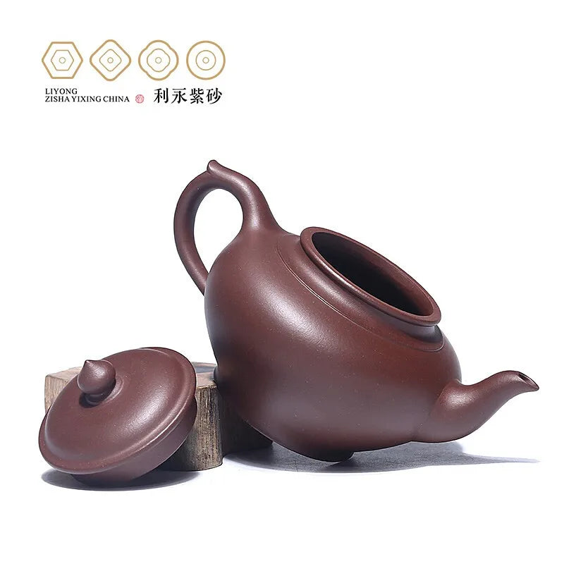 Centennial Liyong Purple Clay Pot Yixing Pure Handmade Famous Teapot Household Kung Fu Tea Set Raw Ore Purple Clay Xiao Ying Tea