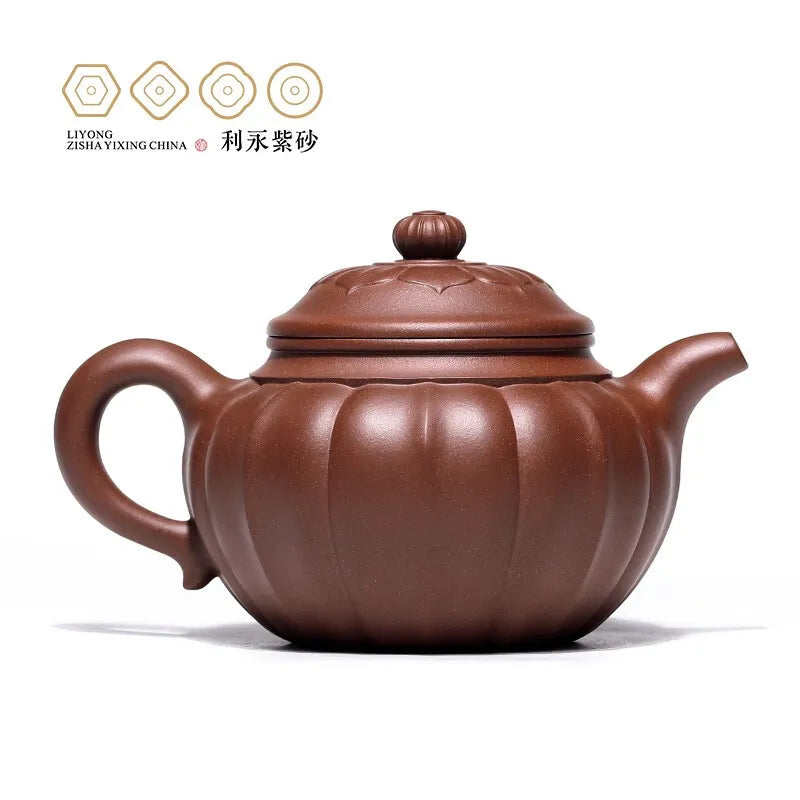Centennial Liyong Purple Clay Pot Yixing Pure Handmade Famous Teapot Household Kung Fu Tea Set Raw Ore Purple Clay Dalin Flower