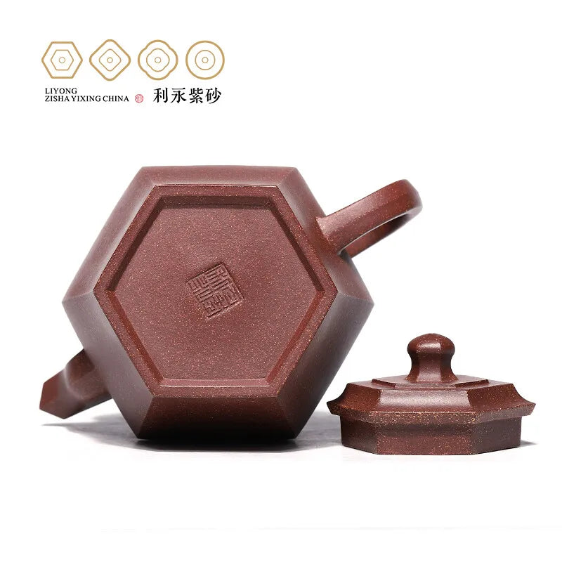 Centennial Liyong Replica Yixing Famous Pure Handmade Purple Clay Pot Raw Ore Purple Clay Sand Adjustment Large Monk Hat Pot Kun