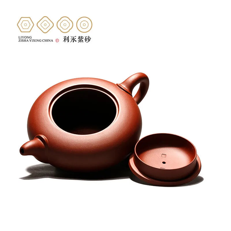 Centennial Liyong Yixing Famous Master Lu Hongwei Pure Handmade Purple Clay Pot Raw Ore Kung Fu Tea Set Teapot Cloud Chasing Pot