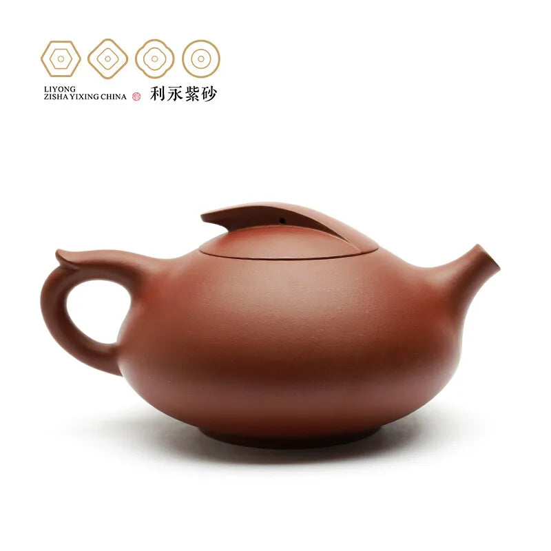 Centennial Liyong Yixing Famous Master Lu Hongwei Pure Handmade Purple Clay Pot Raw Ore Plain Cement Kung Fu Tea Set Teapot Wudu