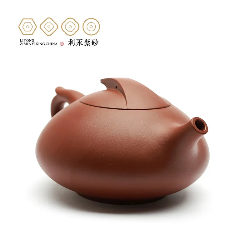 Centennial Liyong Yixing Famous Master Lu Hongwei Pure Handmade Purple Clay Pot Raw Ore Plain Cement Kung Fu Tea Set Teapot Wudu