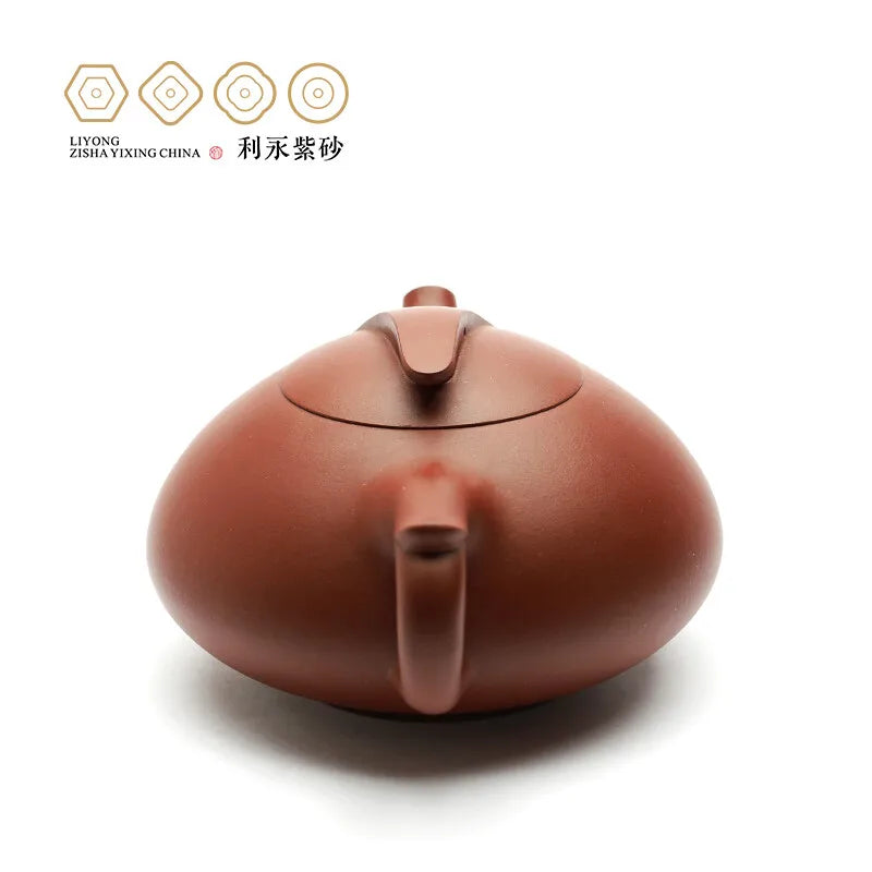 Centennial Liyong Yixing Famous Master Lu Hongwei Pure Handmade Purple Clay Pot Raw Ore Plain Cement Kung Fu Tea Set Teapot Wudu