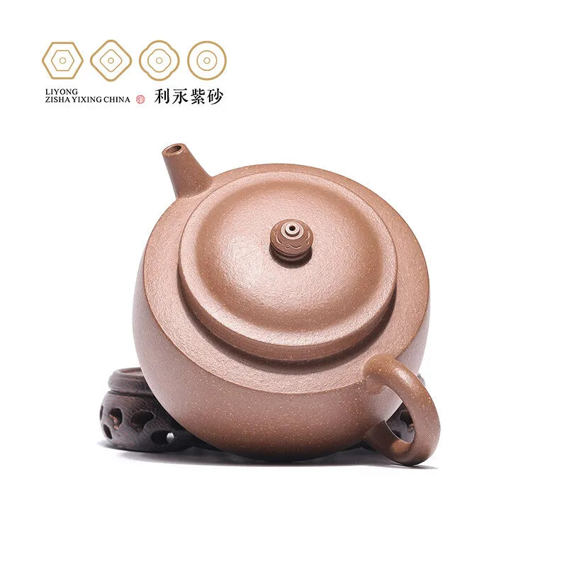 Centennial Liyong Yixing Famous Pure Handmade Purple Clay Pot Raw Ore Old Segment Mud Mantang Business Pot Kung Fu Tea Set Teapo