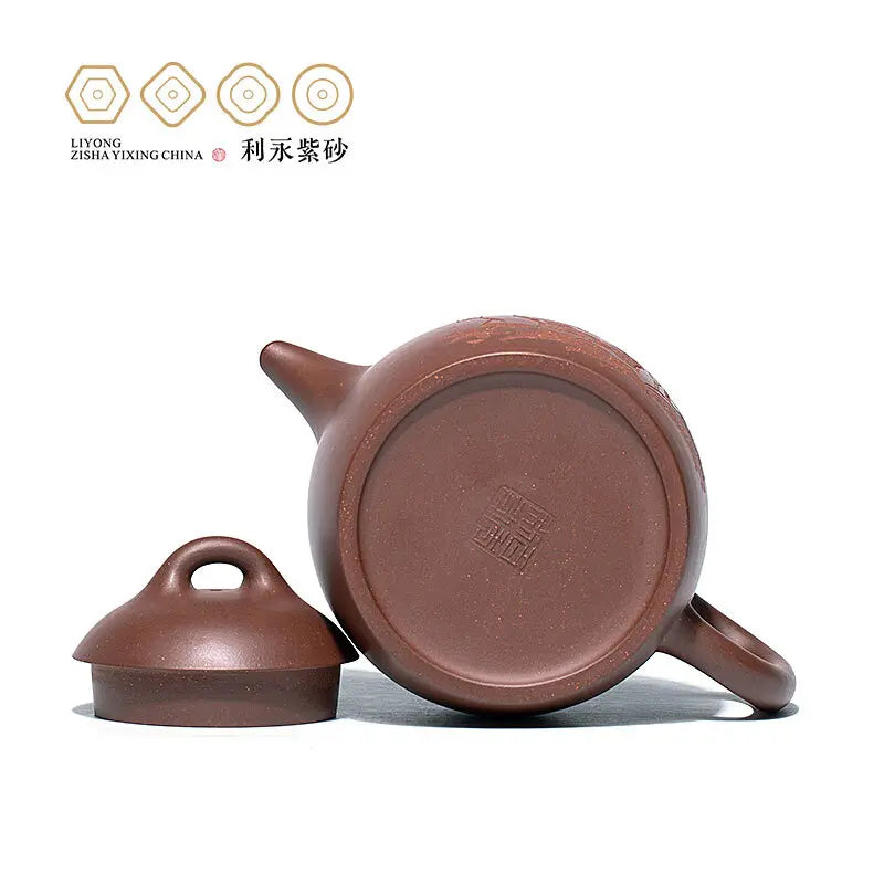 Centennial Liyong Yixing Famous Pure Handmade Purple Clay Pot Raw Ore Purple Clay Han Tang Qin Quan Pot Kung Fu Tea Set Teapot 5