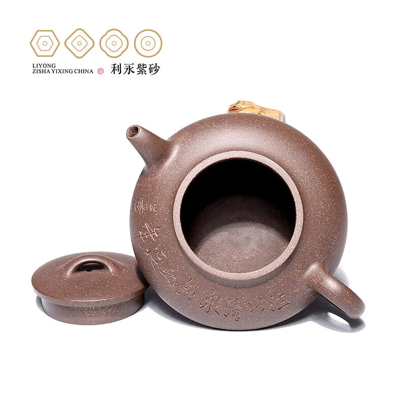 Centennial Liyong Yixing Famous Qian Wenying Pure Handmade Purple Clay Pot Raw Ore Green Plaster Hehuanhu Kung Fu Tea Set Teapot