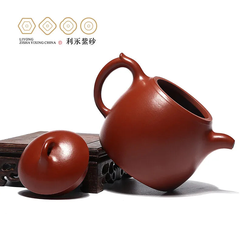 Centennial Liyong Yixing Famous Zhou Fajun Pure Handmade Purple Clay Pot Original Yixing Clay Qin Quan Pot Kung Fu Tea Set Teapo