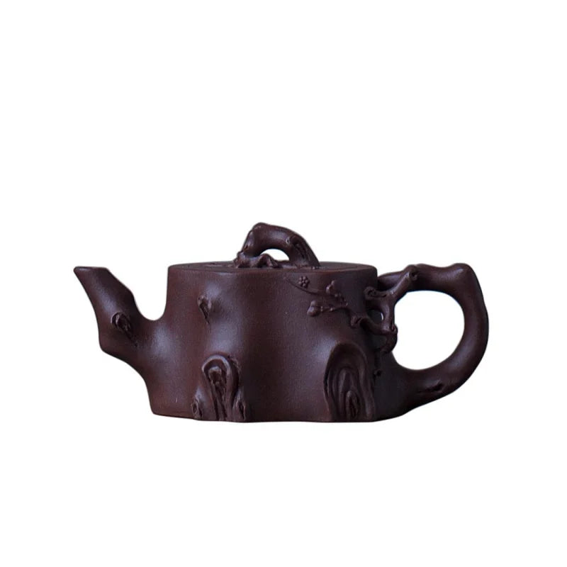 Cha Xiang Ji Handmade Short Plum Pile Purple Clay Pot Yixing Purple Clay Pot Kung Fu Tea Set