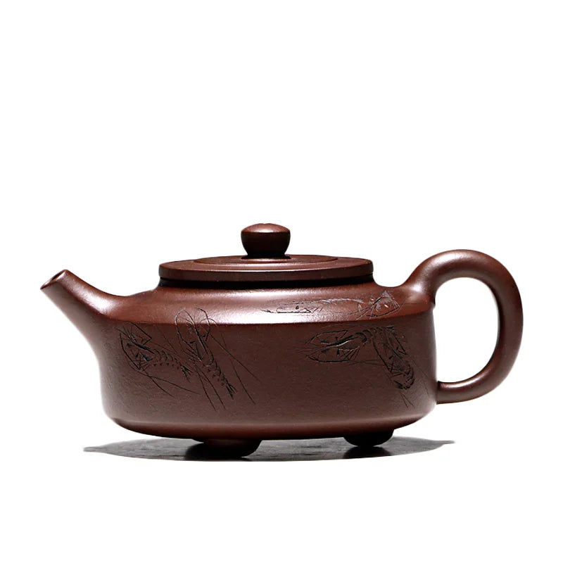 【 Changtao 】 Famous Craftsman Tao Jianquan Handmade Purple Clay Pot Tea Set Hanmo Qingqu 380cc