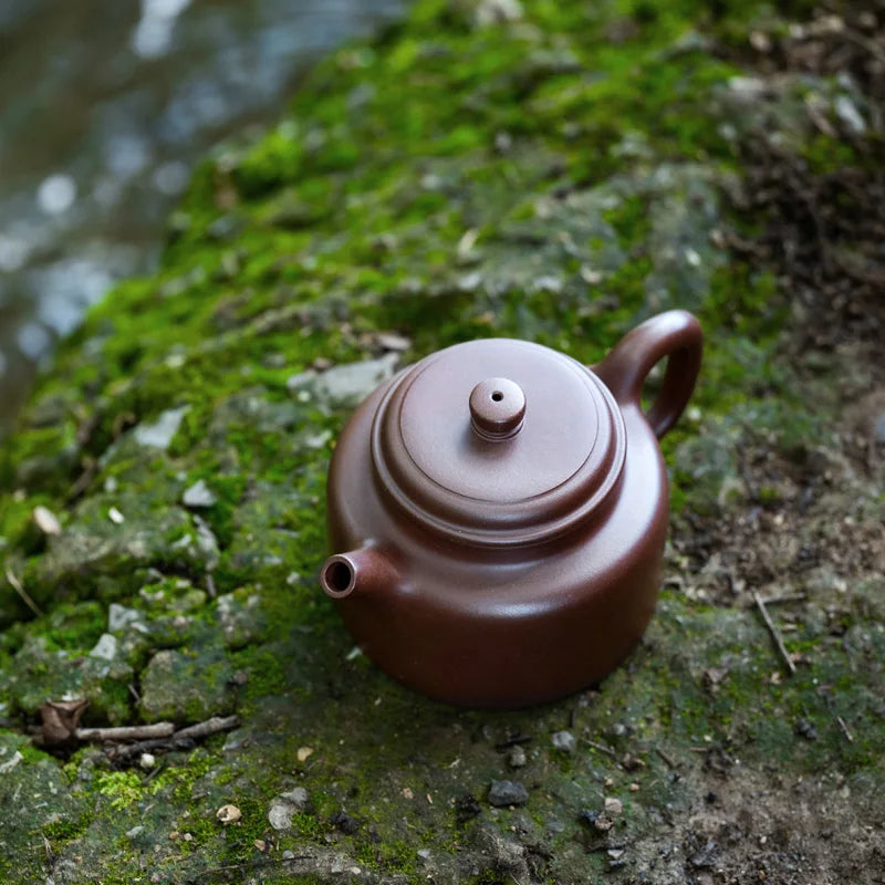 【 Changtao 】 Yixing Purple Clay Pot Fully Handmade Ceramic Construction Tea Family Collection De Zhong
