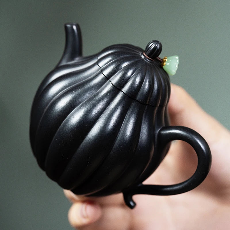 【 Changtao 】 Yixing Purple Sand Pot Tea Fully Handmade Wang Tao Restores Braised Tendon Bag Chrysanthemum Bud 160cc