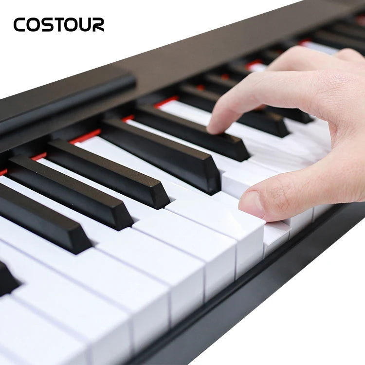 China Cheap Price Foldable Piano 88 Keys Electronic Lithium Battery Midi Keyboard