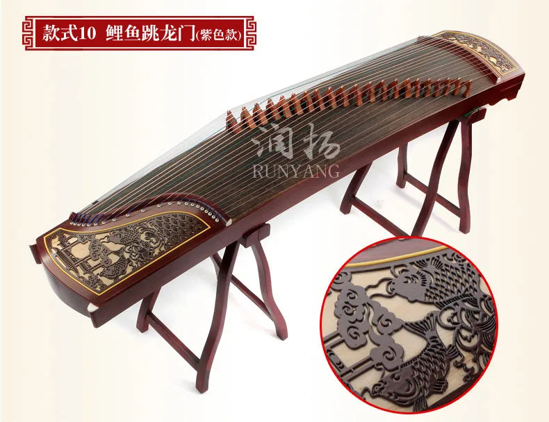 China Guzheng Professional Musical Instruments Zither Digging Inlay String Instruments Guzheng Accessories with Vinger Tape