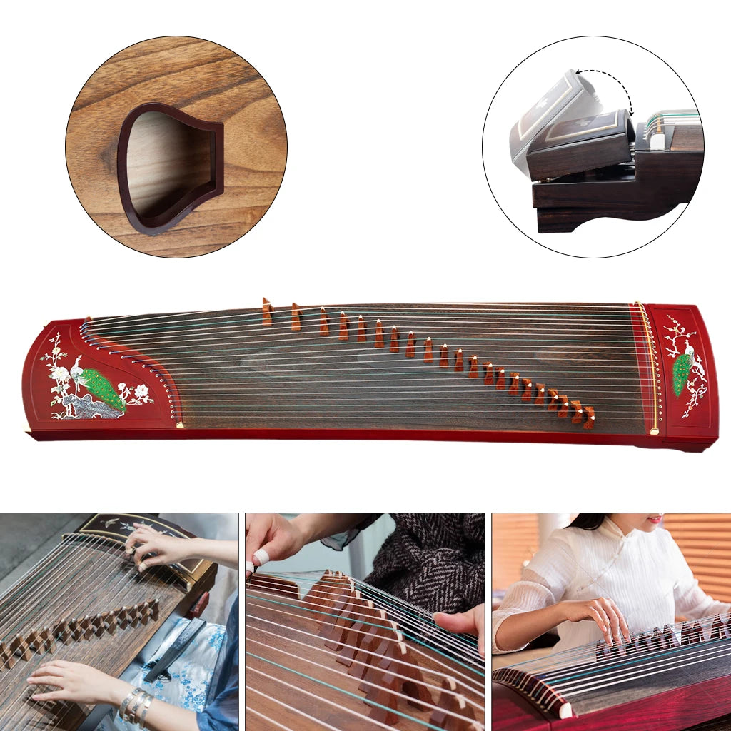 Chinese Rosewood Guzheng Professional Wood Musical Instruments 21 Strings Zheng Zither Cither Sackbut Zithern China Whole SET