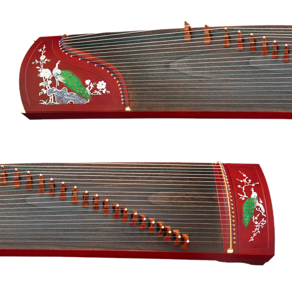 Chinese Rosewood Guzheng Professional Wood Musical Instruments 21 Strings Zheng Zither Cither Sackbut Zithern China Whole SET