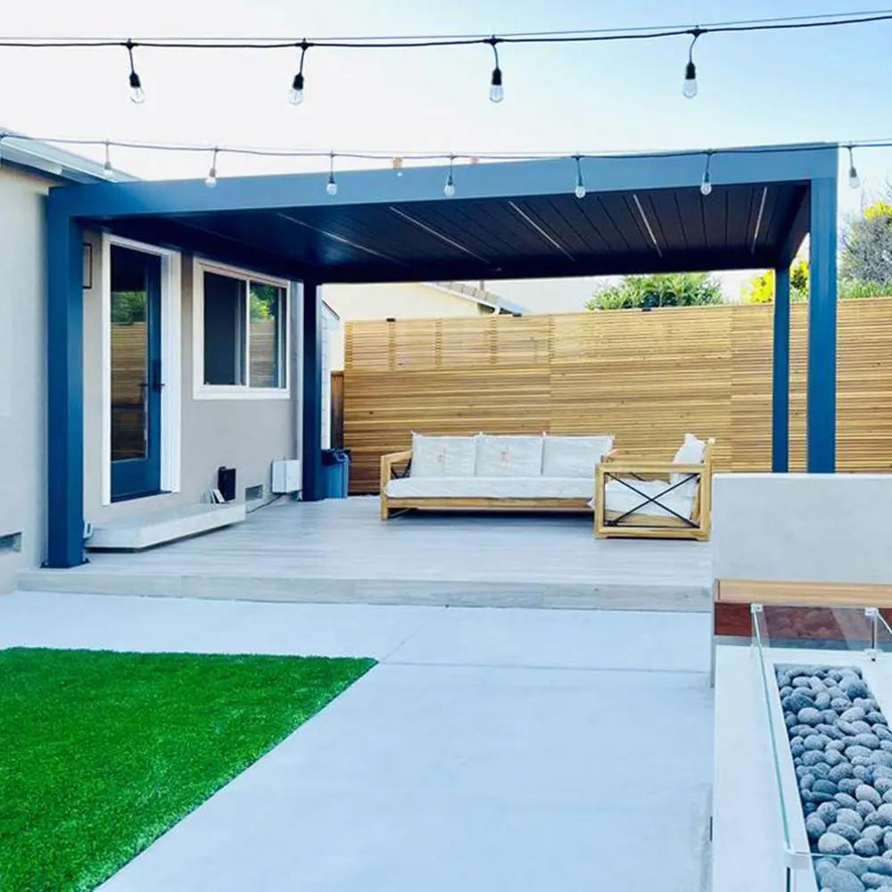 Chinese Style Luxury Roof Outdoor Garden Pavilion Rainproof Outdoor Aluminum Pergola Leisure Garden Pergola