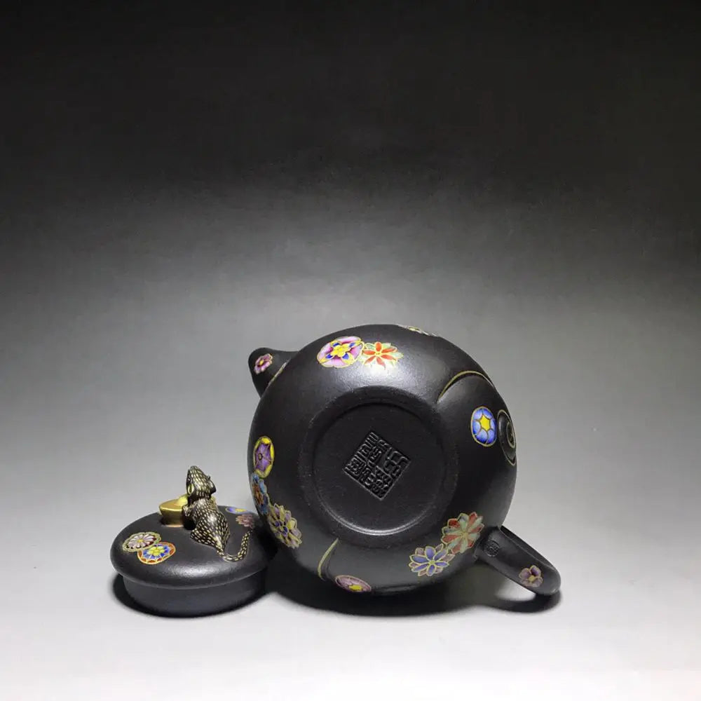 Chinese Yixing Zisha Clay Teapot Rat Wealth Pot handmade by Chen Tao 320ml