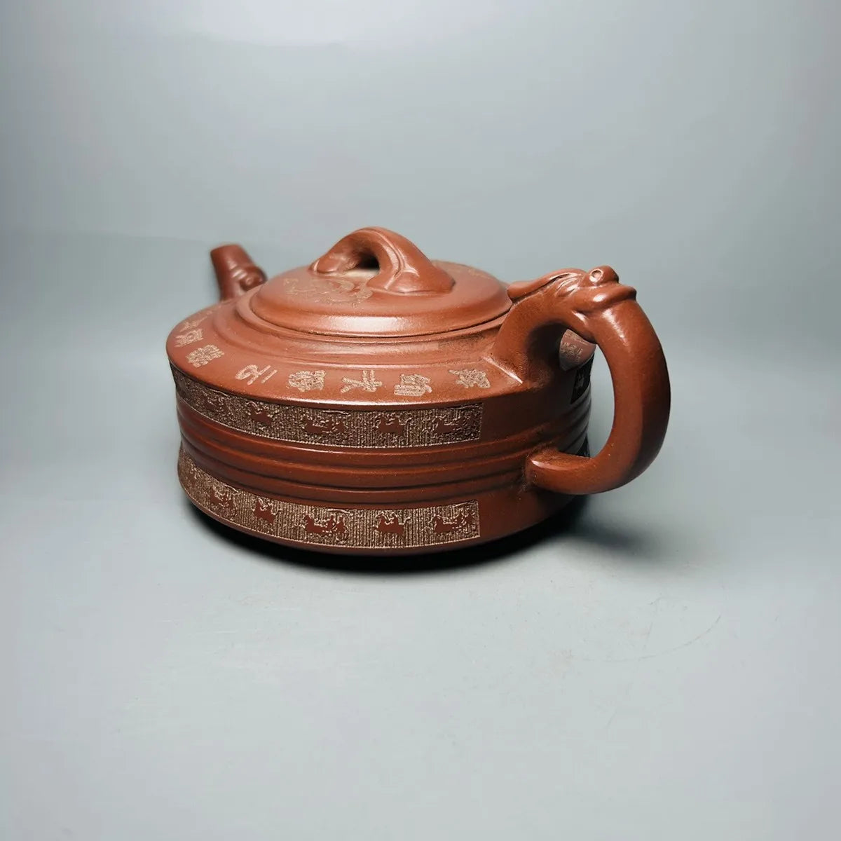 Chinese Yixing Zisha Clay Teapot Ruyi Engraving Pot Wu Yungen 380ml