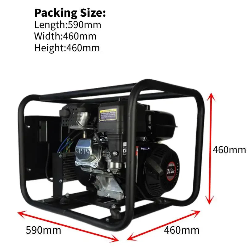 Chinese factory 120A mobile gasoline welding generator with186f engine