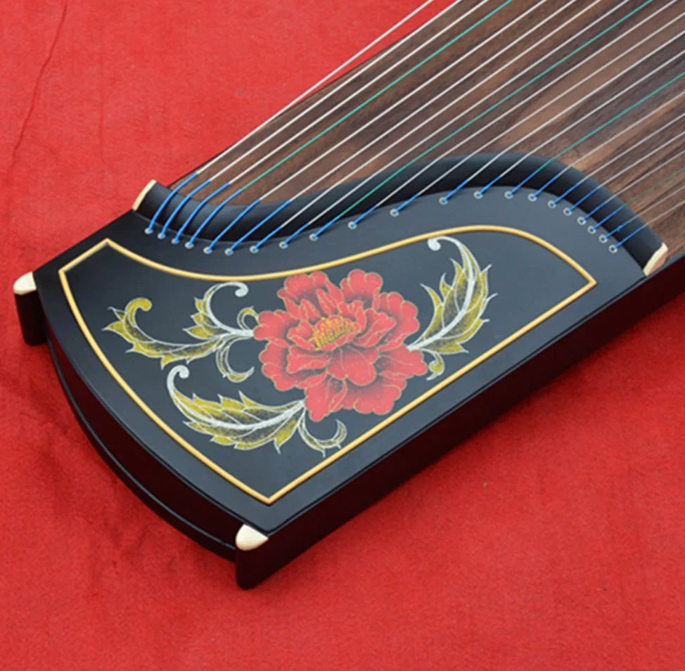 Chinese guzheng shell carving craft 21 strings 163cm