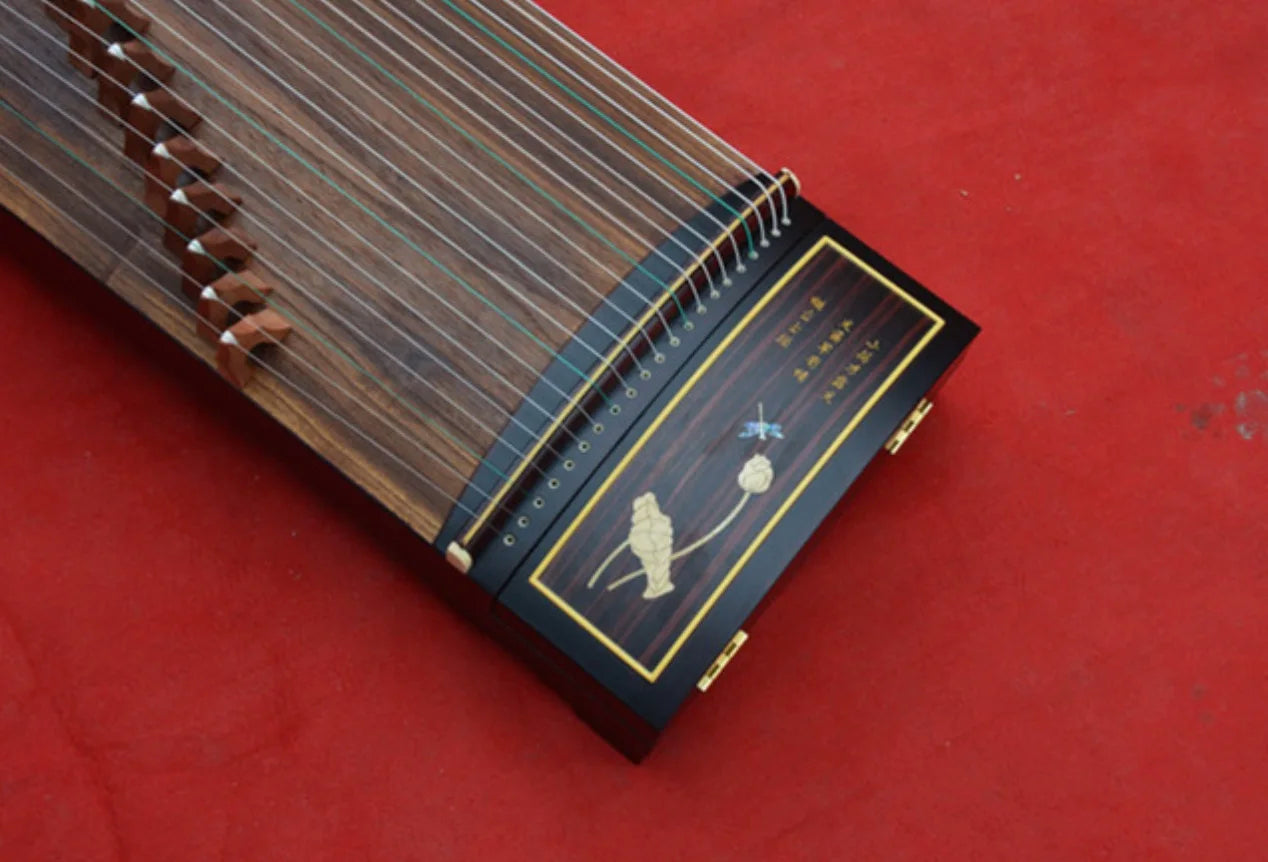 Chinese guzheng shell carving craft 21 strings 163cm