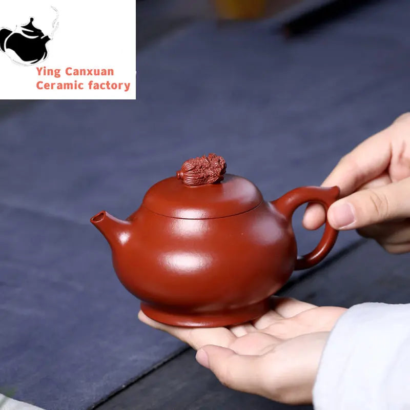 Chinese teapot Yixing Purple Clay Teapot Handmade Raw Ore Dahongpao Multi-cai Pot Kung Fu Tea Set Yixing teapot 240ml