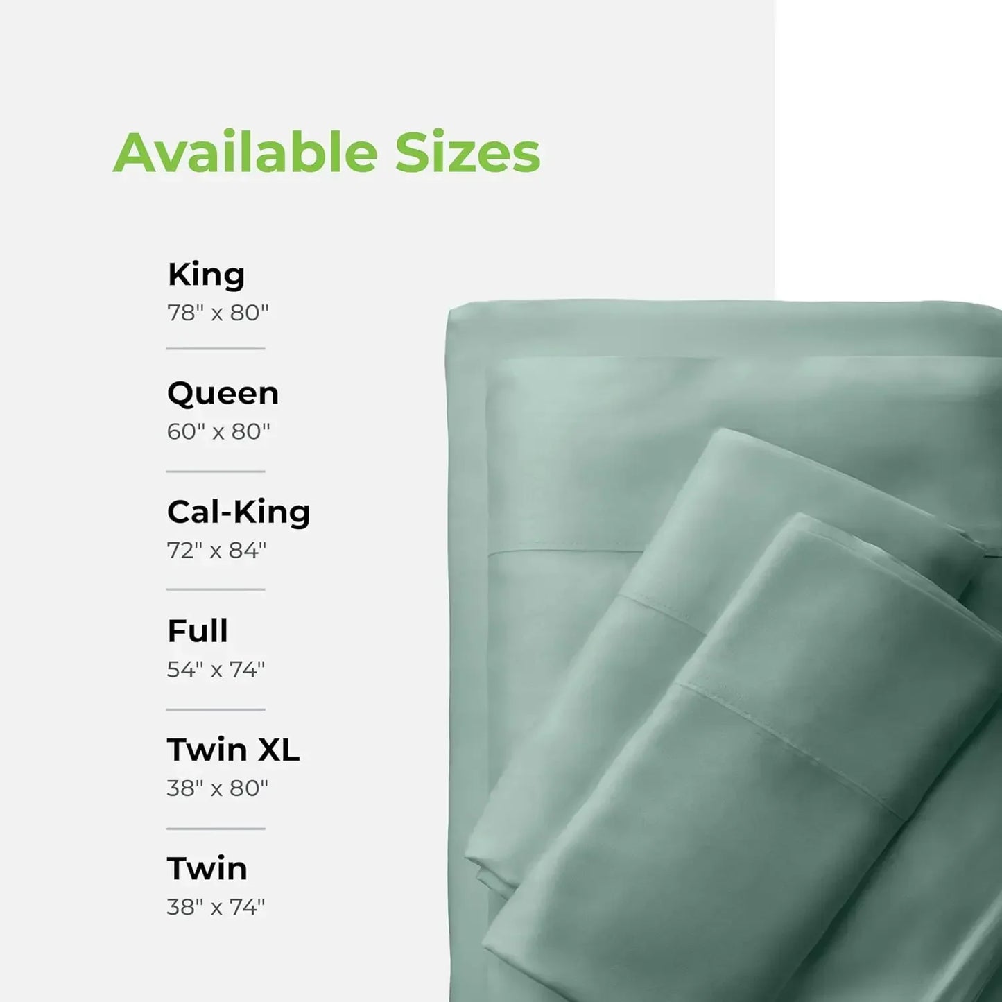 & Classic Bamboo Viscose 4 Piece Bed Sheet Set Cooling and Comfortable for Rest and Relaxation Flat and Fitted Sheet