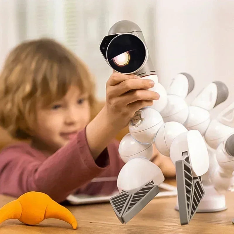 Clicbot Smart Robot Advanced Suit Intelligent AI Accompany Puzzle Toys Program Modular Splicing Desktop Electronic Pet Present
