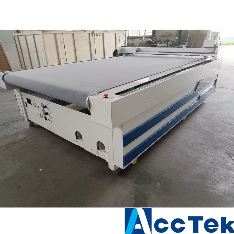 Cnc Oscillating Knife Cutting Machine with Auto Tool Changer High Quality Textile Leather Punching Knife Milling Tool AKZ1625