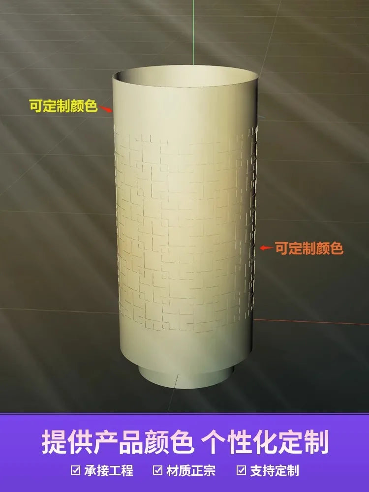 Column basin light luxury circular column type washbasin integrated floor wash basin