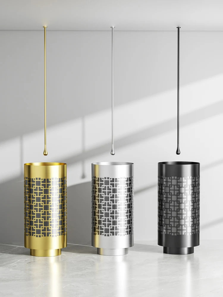 Column basin light luxury circular column type washbasin integrated floor wash basin