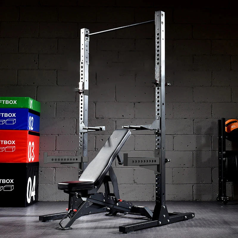 Commercial fitness frame deep squat frame, horizontal push frame, barbell frame, weight lifting frame, pull-up training frame