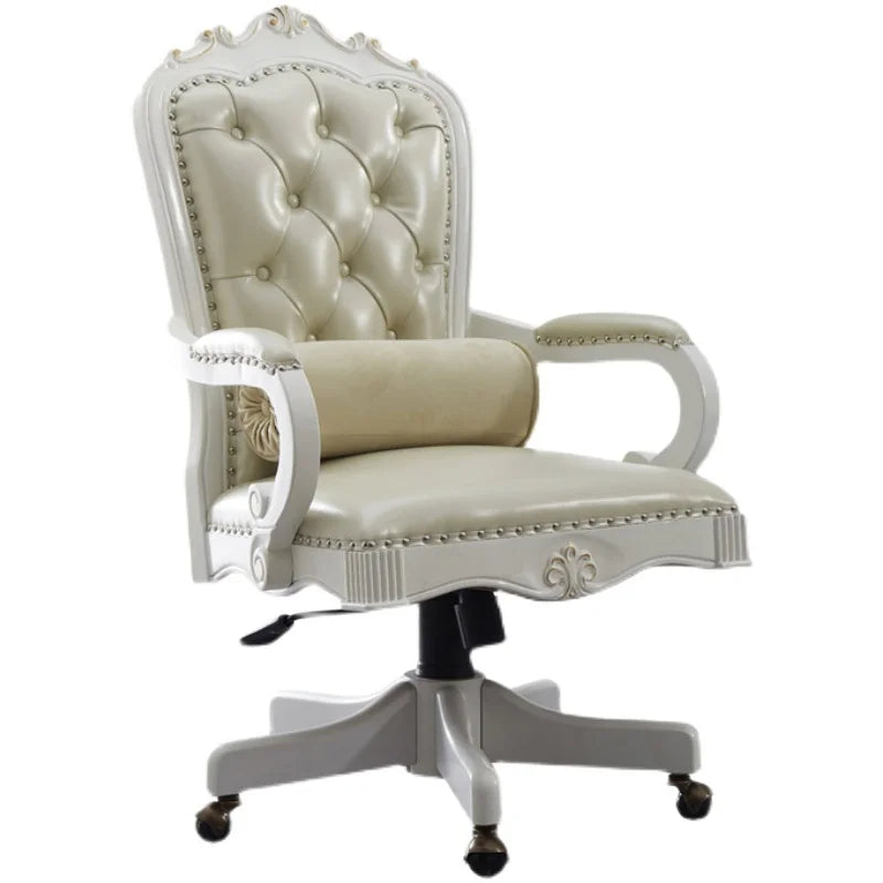 Computer Ergonomic Mobile Gaming Chair Recliner Swivel Bedroom Armchair Office Chair White Silla De Escritorio Office Furniture