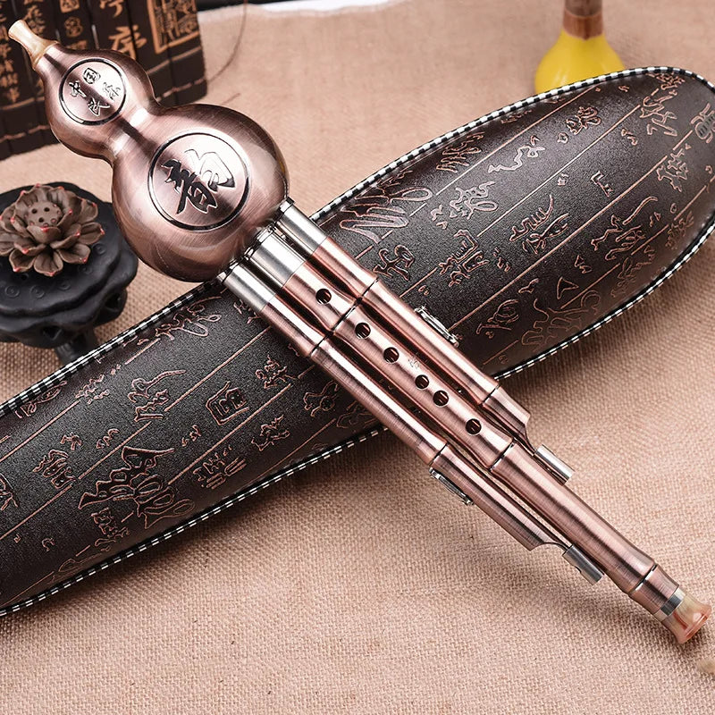 MMOOKA Copper Hulusi wind instruments national musical instruments b-key and C-key
