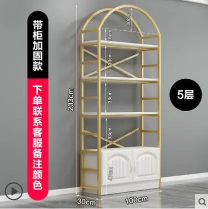 Cosmetics display cabinet beauty salon shelf multi-layer display rack manicure shop display cabinet