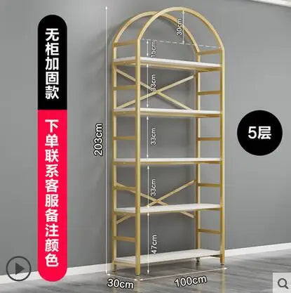 Cosmetics display cabinet beauty salon shelf multi-layer display rack manicure shop display cabinet