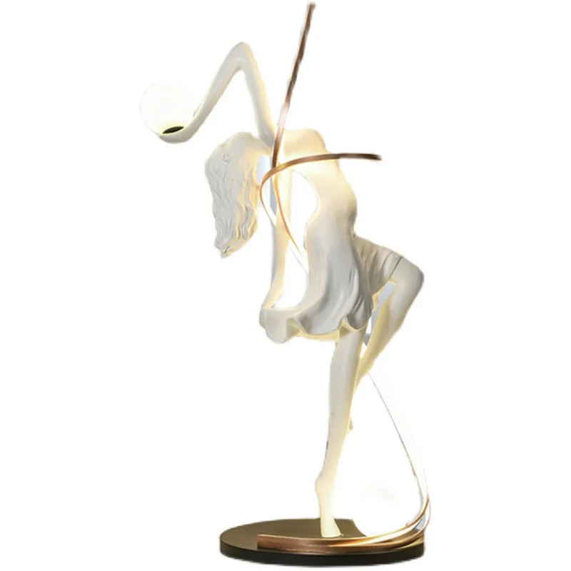 Creative humanoid sculpture decoration floor lamps, living rooms, hotels, shopping malls, postmodern light luxury fiberglass art