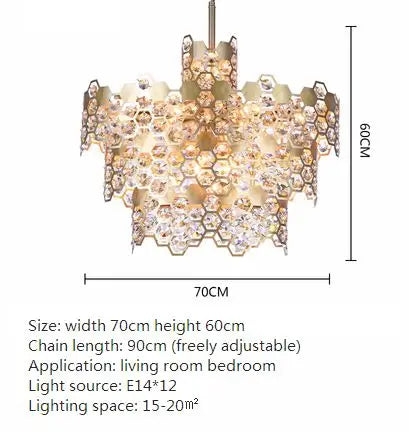 Crystal chandelier Italy Milan style new lamp 220v duplex villa hotel clubhouse cafe 51-60w chandelier