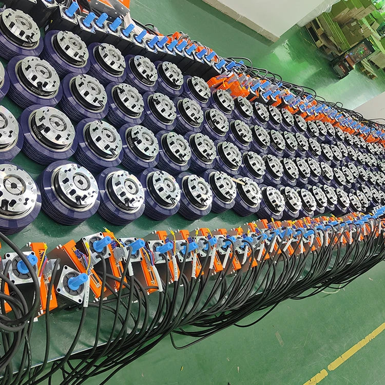 Custom 12V 24V 48V 72V Robot Agv Industrial Electric Wheel Drive Hub Brushless Dc Servo Motor Bldc Planetary Gearbox Drive Wheel