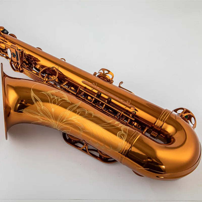 Custom Mark VI Saxophone High Quality Tenor Saxophone Copy Instruments Coffee color copper simulation Brass With mouthpiece
