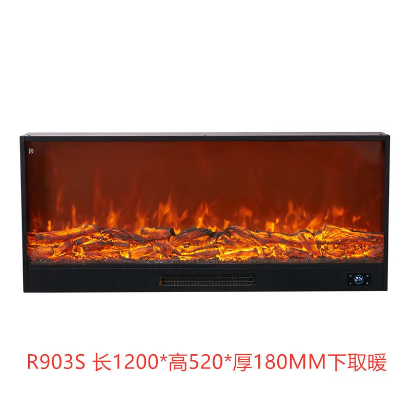 Customized American embedded fireplace core simulation flame European electronic fireplace decoration cabinet