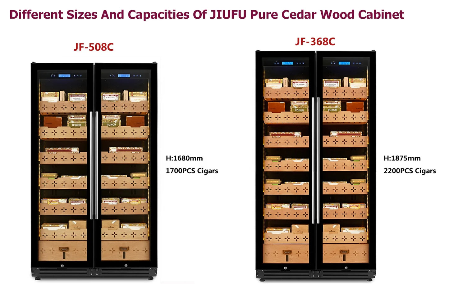 Customized Large Capacity System Humidorcigar Humidifier Cigar Refrigerator Humidor Cooler