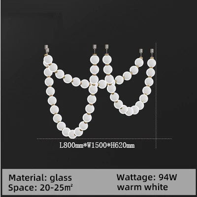 Customized Nordic Luxury LED Pendant Lights Post-Modern Chandeliers Staircase Hotel Villa Engineering Lamps Glass Deco Ligting