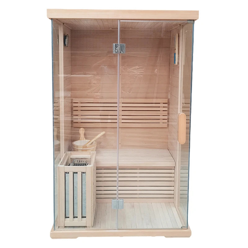 Customized single and double sauna room, wet steam room, commercial bath, far infrared light wave room for Meijia Family