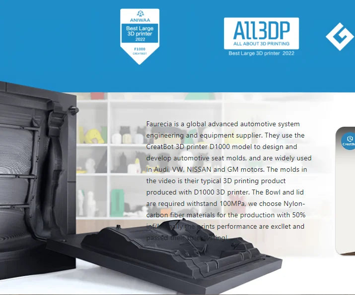 D1000 One Cubic Meter Industrial Grade Large 3D Printer