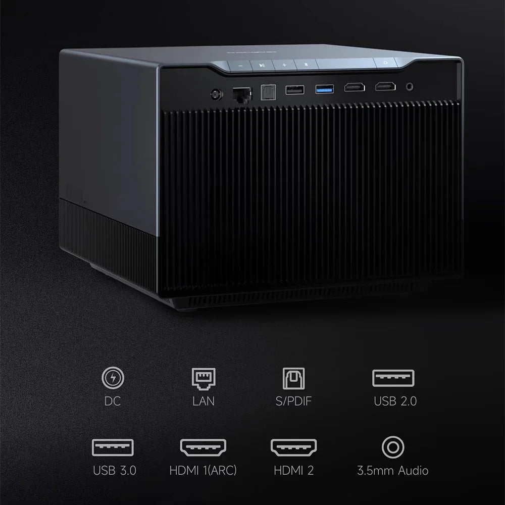 Dangbei F6 DLP 4K Projector HiSilicon Chip With 8K Decode 240HZ Full Color 4LED Light Source 1800 CVIA Lumens Home Theater 3D TV