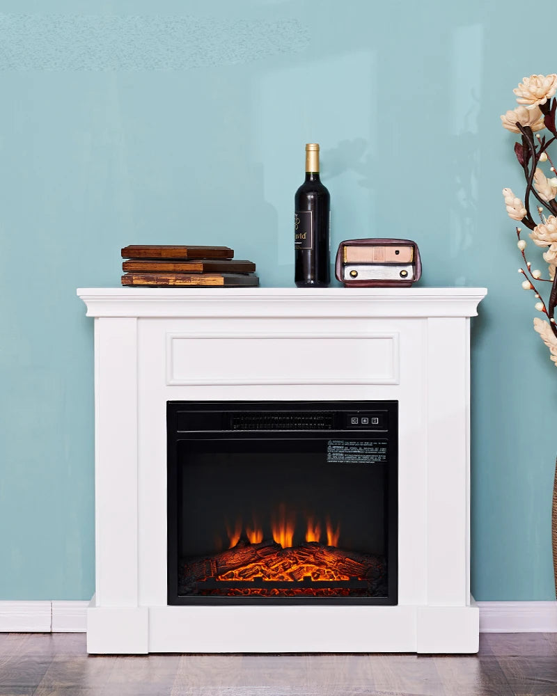 Decorative cabinet simulation stove heater European style household indoor false flame fireplace with a fire light of 0.8m